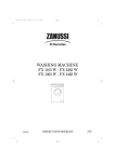 Zanussi FX 1265 W Washer User Manual
