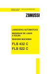 Zanussi FLS 522 C Washer/Dryer User Manual