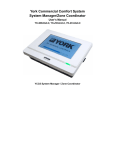 York YKSMU2x0-0 Marine Sanitation System User Manual