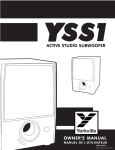 Yorkville Sound YSS1 Speaker User Manual