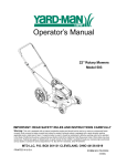 Yard-Man 503 Lawn Mower User Manual