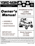 Yard-Man 131704F Lawn Mower User Manual