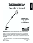 Yard Machines 41AD-280G000 Trimmer User Manual