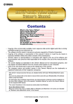 Yamaha VE Musical Instrument User Manual