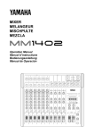Yamaha MM 1402 Musical Instrument User Manual