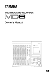 Yamaha MD 8 Musical Instrument User Manual
