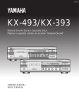 Yamaha KX-493 Cassette Player User Manual