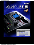 Yamaha AW4416 Stereo System User Manual