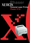 Xerox 3116 Printer User Manual