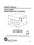 Xantrex Technology 2500 Battery Charger User Manual