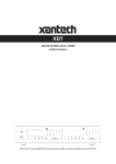Xantech AM/FM Radio Tuner Stereo System User Manual