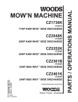 Woods Equipment CZ1736K Lawn Mower User Manual