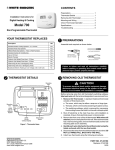 White Rodgers 700 Thermostat User Manual