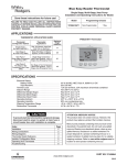 White Rodgers 1F95EZ-0671 Thermostat User Manual