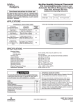 White Rodgers 1F95-1291 Thermostat User Manual