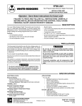 White Rodgers 1F86-241 Thermostat User Manual