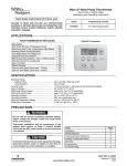 White Rodgers 1F82-0261 Thermostat User Manual