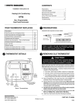 White Rodgers 1F79 Thermostat User Manual