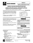 White Rodgers 1F58-72 Thermostat User Manual