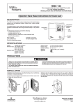 White Rodgers 1E65-144 Thermostat User Manual
