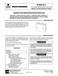White Rodgers 1E30N-910 Thermostat User Manual
