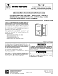 White Rodgers 1A11-2 Thermostat User Manual