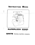 White 634D Sewing Machine User Manual