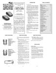Whistler 1700 Series Radar Detector User Manual