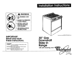 Whirlpool SS373PEX1 Oven User Manual