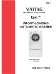 Whirlpool MFW 9600S Washer User Manual