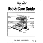 Whirlpool 9700 Dishwasher User Manual