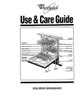 Whirlpool 9200 SERIES Dishwasher User Manual