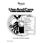 Whirlpool 3363834 Washer User Manual