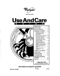 Whirlpool 3363565 Washer User Manual