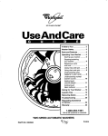 Whirlpool 3363562 Washer User Manual