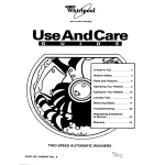 Whirlpool 3360464 Washer User Manual