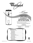 Whirlpool 318686-000 Water Heater User Manual