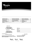 Whirlpool 2188771 Refrigerator User Manual