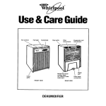Whirlpool 1ADM202XX0 Dehumidifier User Manual