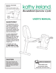 Weslo WLEX30480 Home Gym User Manual