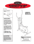 Weslo WLEL09910 Home Gym User Manual