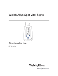 Welch Allyn Medical Diagnostic Equipment REF 420 Thermometer User Manual