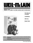 Weil-McLain 550-141-827/1201 Boiler User Manual