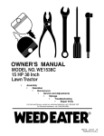 Weed Eater 186778 Lawn Mower User Manual