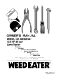 Weed Eater 176840 Lawn Mower User Manual