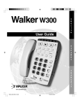 Walker W300 Telephone User Manual