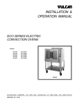 Vulcan-Hart ECO4C ML-52503 Convection Oven User Manual