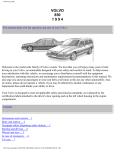 Volvo 850 Automobile User Manual