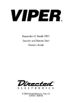 Viper 5901 Remote Starter User Manual