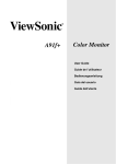 ViewSonic A91f+ Computer Monitor User Manual